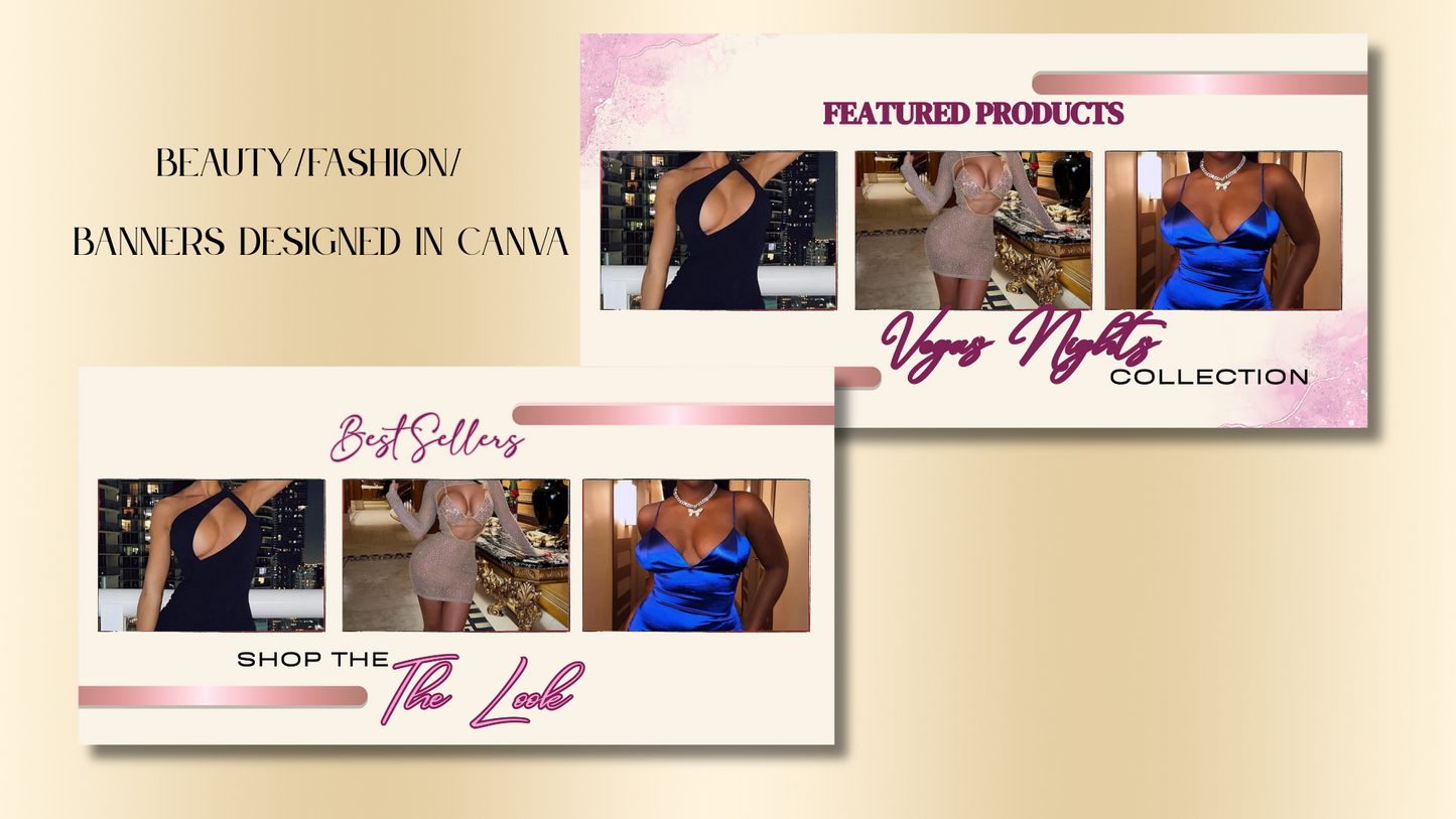 SIX LUXE PREMIUM HAIR/BEAUTY/FASHION BANNERS