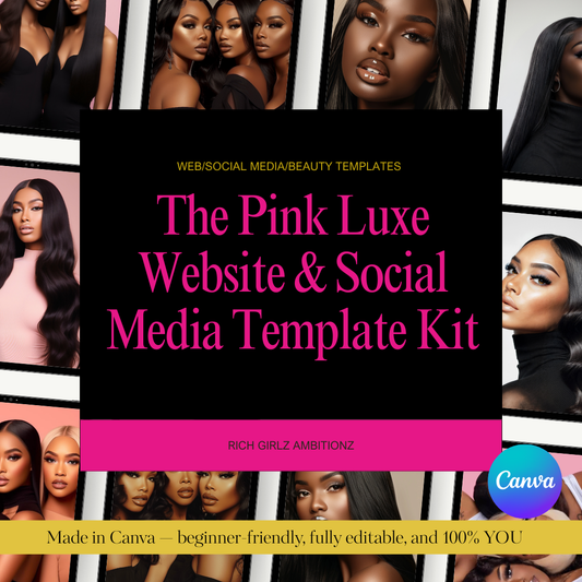 PINK LUXE WEB SOCIAL TEMPLATES